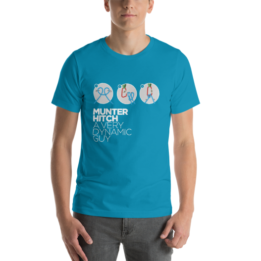 MUNTER HITCH - Camiseta manga corta unisex (Aguamarina)