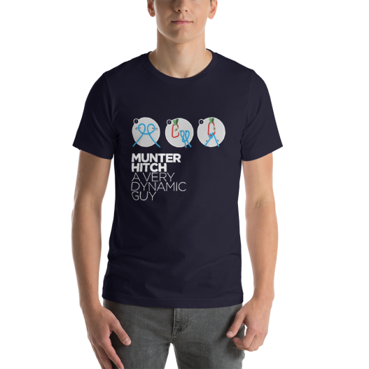MUNTER HITCH - Camiseta manga corta unisex (Marino)