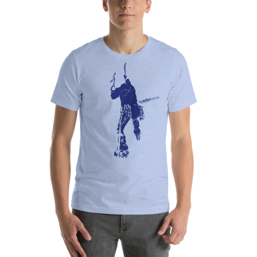 CLIMBING FEVER - Camiseta manga corta unisex (Azul jaspeado)